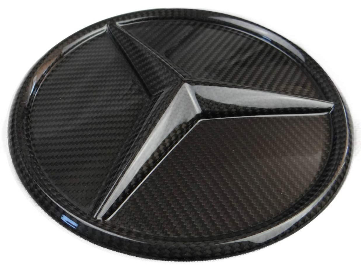 Carbon Fiber Front Grill Star Style Grille Badge Logo Emblem for Mercedes-Benz W463A G-Class G-Wagon